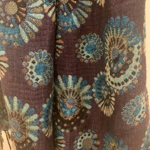 Blue and purple beautiful scarf